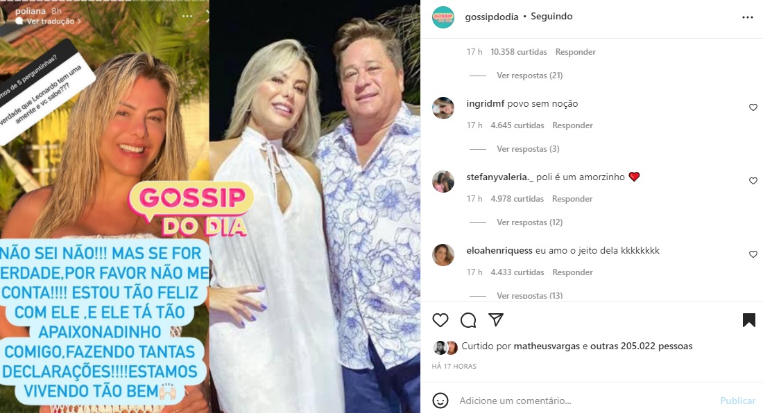 Postagem sobre Poliana Rocha (Foto: Reprodução Canva) Postagem sobre Poliana Rocha (Foto: Reprodução Canva)