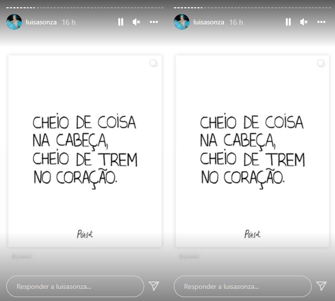 Publicação Luísa Sonza sobre João Guilherme (Foto: Reprodução Instagram)