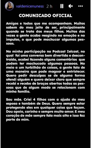 Valdenice Nunes - mãe de Whindersson Nunes - print Stories