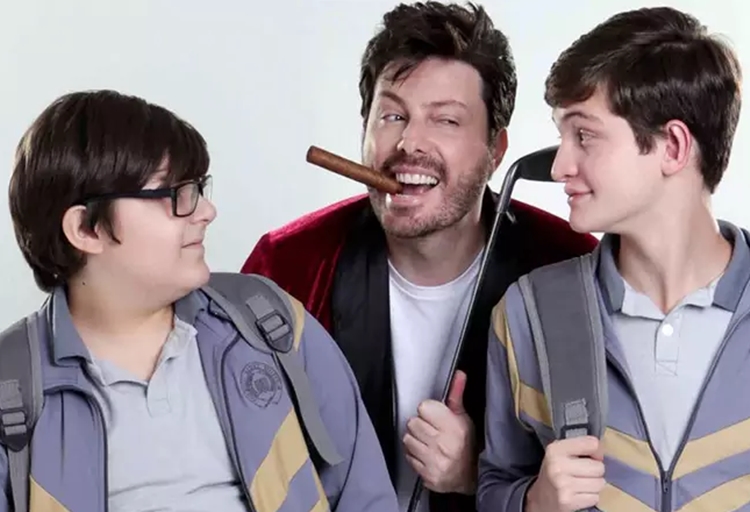 Daniel Pimentel com colegas de filme Daniel Pimentel com colegas de filme