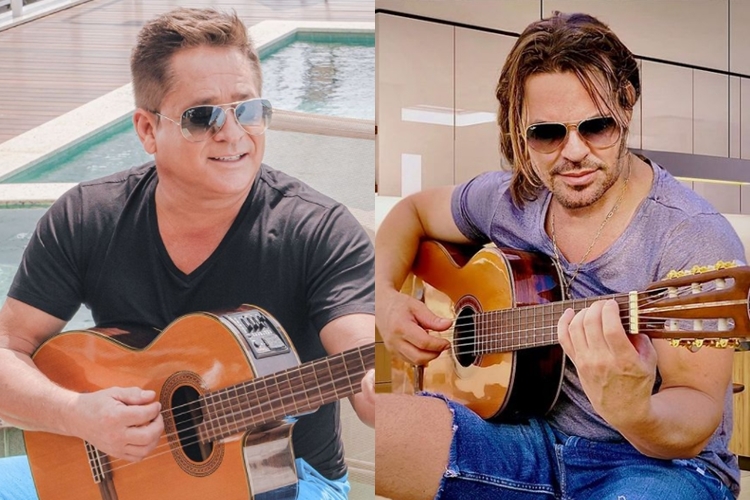 Leonardo e Eduardo Costa Leonardo e Eduardo Costa (Foto: Montagem Área VIP/Instagram)