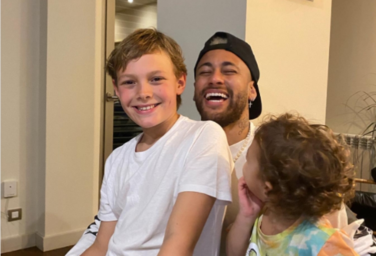 Neymar com o filho Davi (Foto: Reprodução/Instagram)