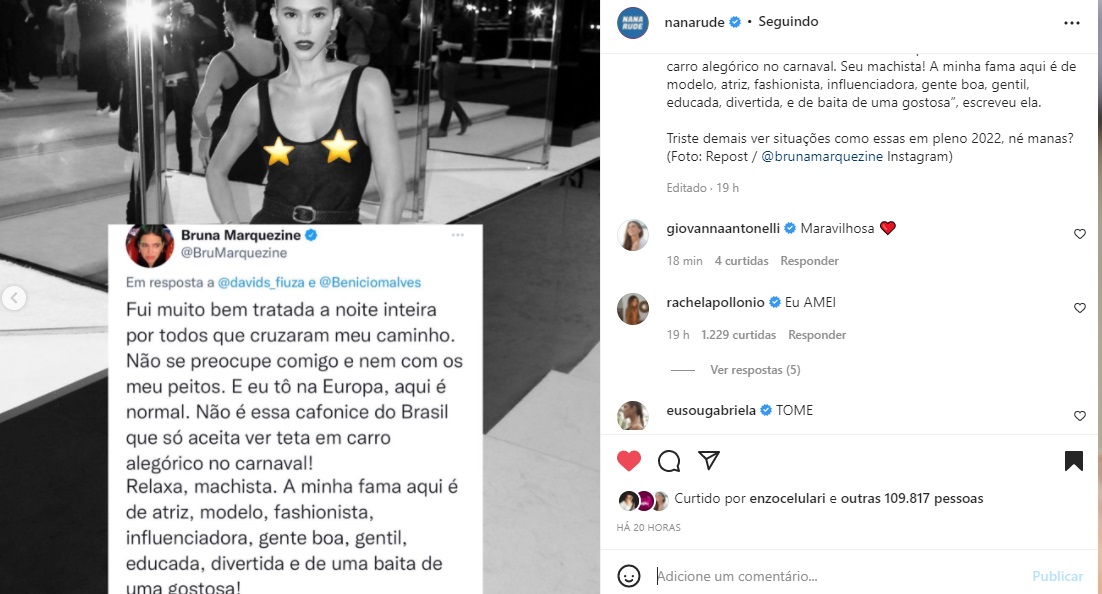 Publicação Bruna Marquezine (Foto: Reprodução Instragam)