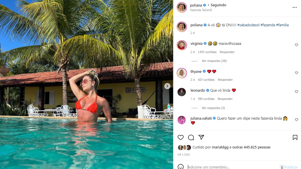 Publicação Poliana Rocha (Foto: Reprodução Instagram)