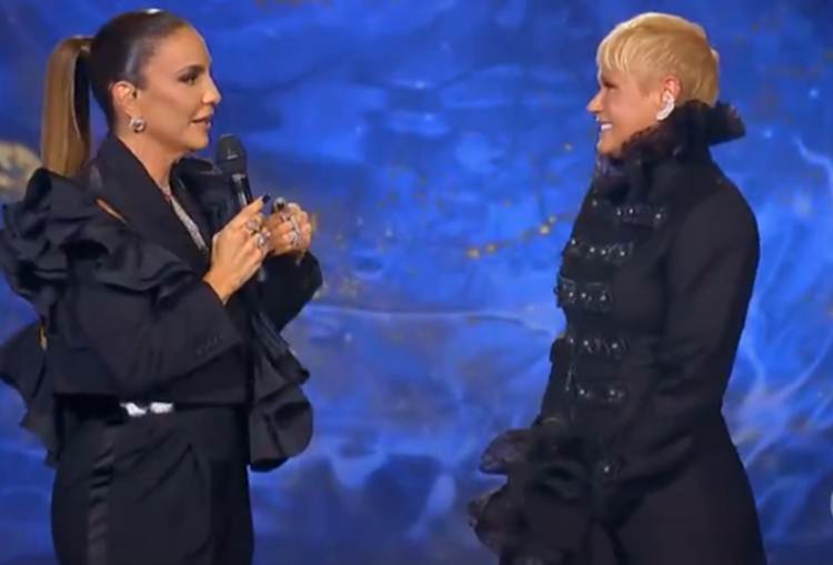 Xuxa Meneghel e Ivete Sangalo cantam juntas e trocam declarações no Globo