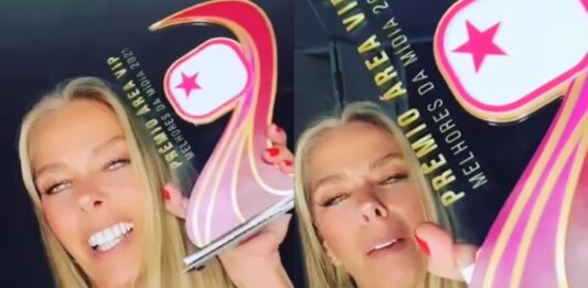 Adriane Galisteu conquista Prêmio Área VIP
