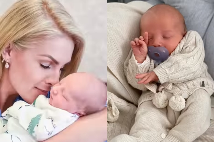 Ana Hickmann com o sobrinho Téo