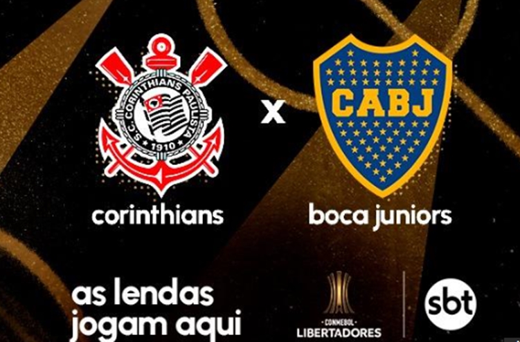 Corinthians e Boca Juniors no SBT