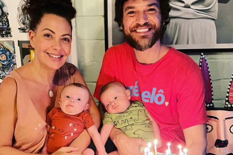 Fabiula Nascimento e família Instagram 3 meses dos herdeiros