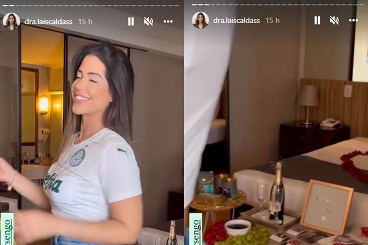 Lais Caldas reprodução Instagram montagem Area Vip