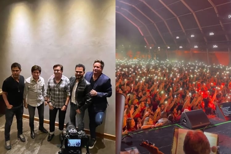 Leonardo, Zezé, Luciano, Chitãozinho e Xororó na turnê Amigos 20 anos