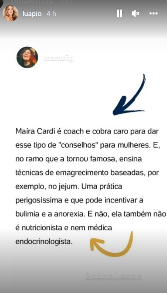 Luana Piovani reprodução Instagram Stories
