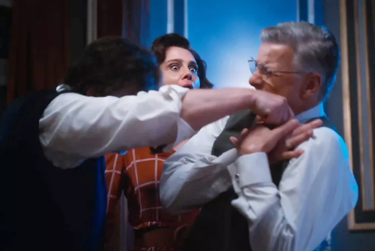 Matias, Eugênio e Violeta em Além da Ilusão - TV Globo