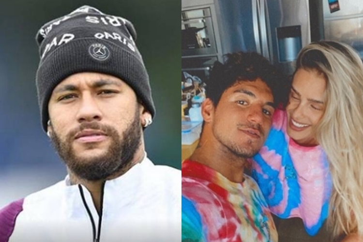 Neymar jr e Gabriel Medina reprodução Instagram montagem Area Vip Neymar jr e Gabriel Medina reprodução Instagram montagem Area Vip