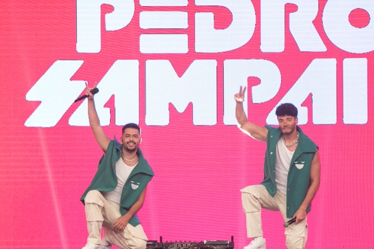 Pedro Sampaio com Rodrigo Faro