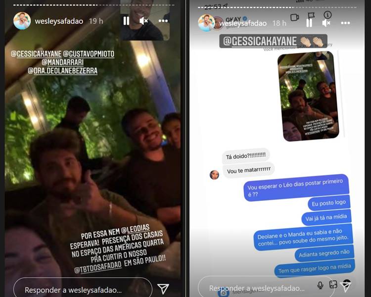 Publicação Wesley Safadão Publicação Wesley Safadão (Reprodução/Instagram)
