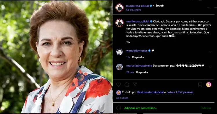 Suzana Faini - Murilo Rosa - print Instagram