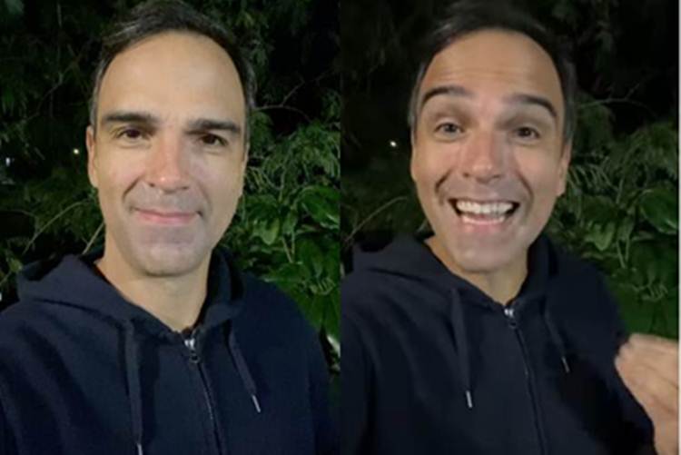 Tadeu Schmidt comemora marca - Instagram