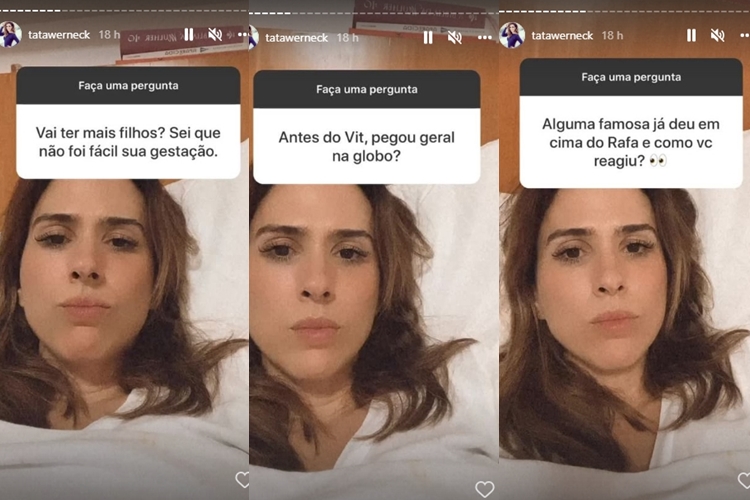 Tatá Werneck reprodução Instagram Stories montagem Area Vip