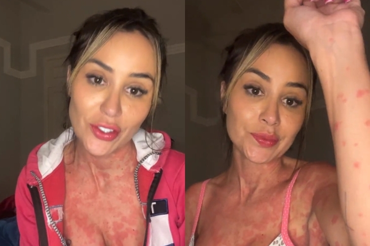 Leticia Santiago reprodução Instagram montagem Area Vip Leticia Santiago reprodução Instagram montagem Area Vip