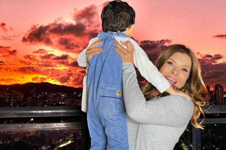 Mara Maravilha e o filho - Instagram