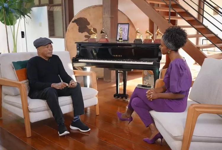 Milton Nascimento em entrevista ao Fantástico Milton Nascimento em entrevista ao Fantástico
