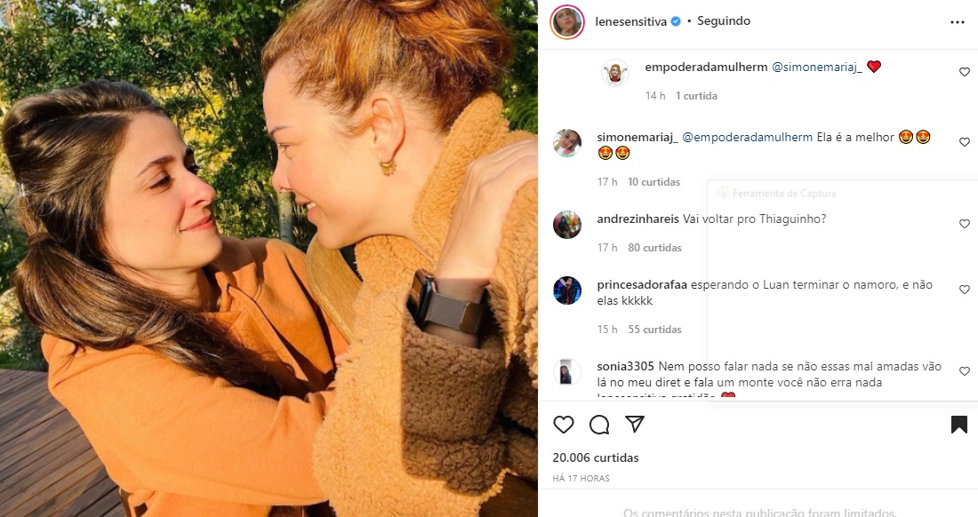 Publicação sobre Fernanda Souza (Foto: Reprodução Instagram)