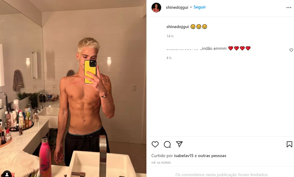 Publicação sobre João Guilherme (Foto: Reprodução Instagram) Publicação sobre João Guilherme (Foto: Reprodução Instagram)