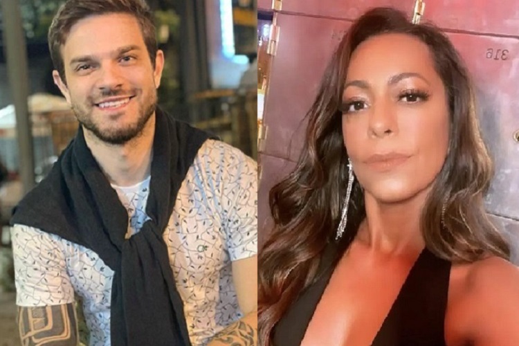 Felipe Becari, namorado de Carla Diaz, e Samanta Schmutz (Foto: Instagram/Montagem)