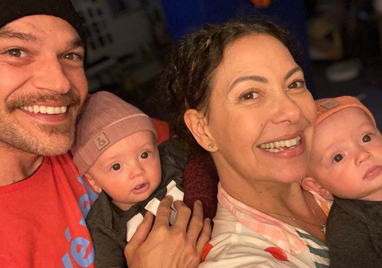 Fabiula Nascimento e Emílio Dantas com os gêmeos, Raul e Roque - Instagram