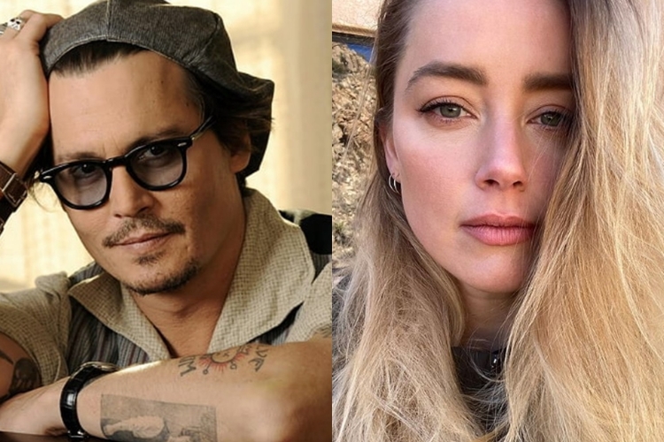 Jhonny Depp e Amber Heard reprodução Instagram montagem Area Vip