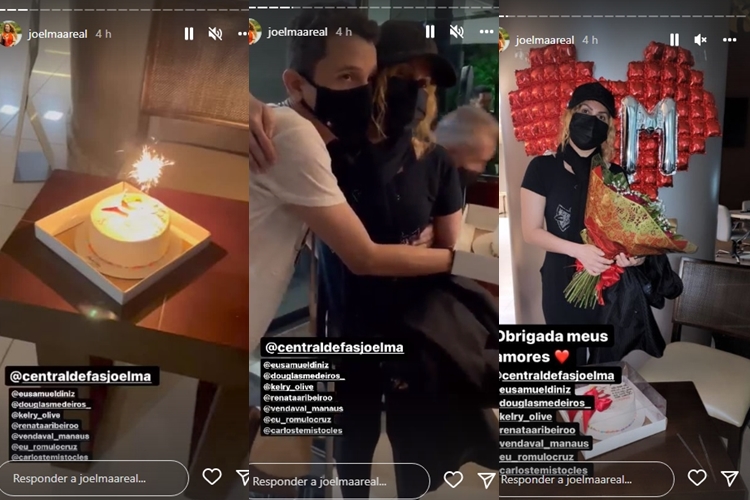 Joelma reprodução Stories