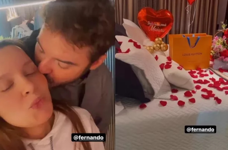 Maiara e Fernando Zor Instagram Stories