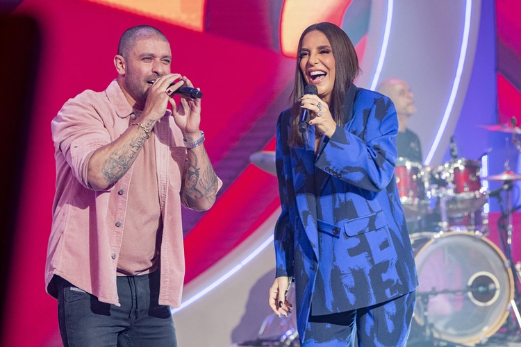 Ivete Sangalo e Diogo Nogueira em seu programa (Foto: Globo/Fábio Rocha)