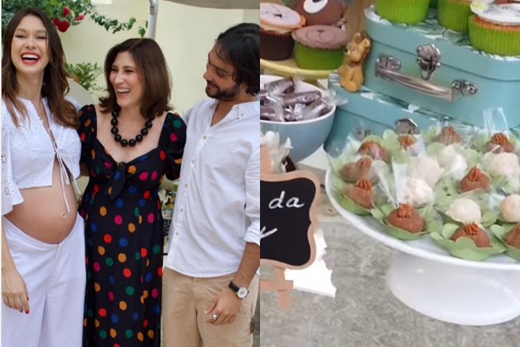 Day Mesquita reúne amigos para chá revelação Instagram