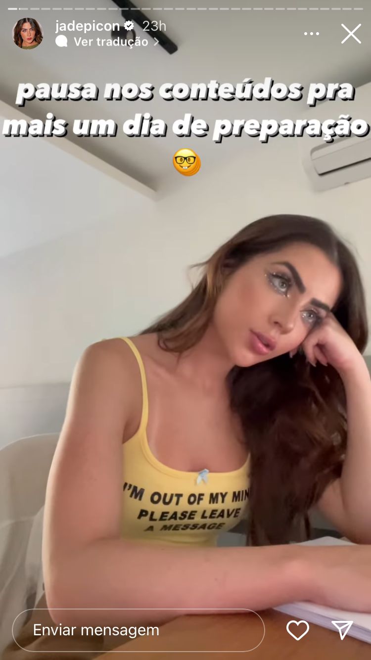 Jade Picon reprodução Instagram/Stories