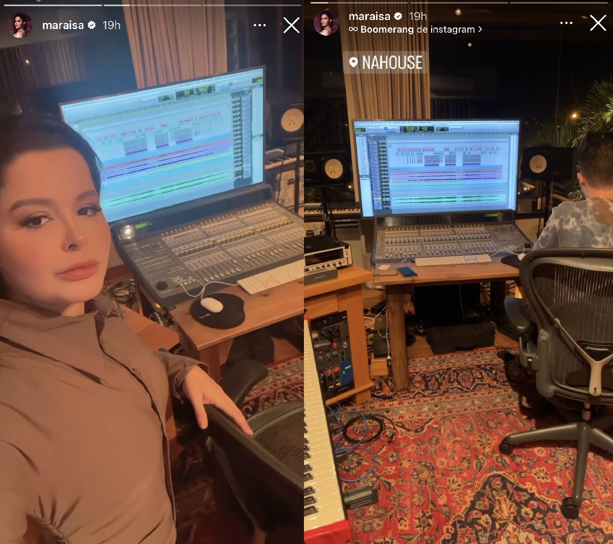 Maraisa compartilha fotos em estúdio (Foto: Stories do Instagram)