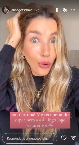 Aline Gostschalg reprodução Instagram