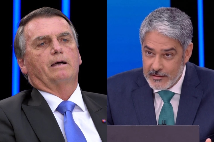 Bolsonaro e William Bonner