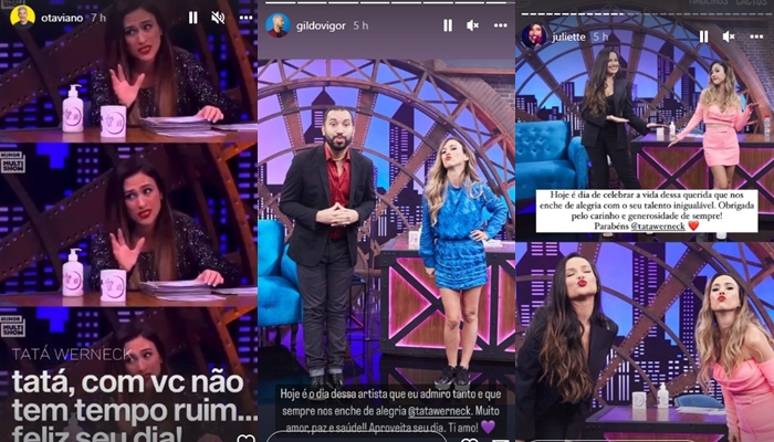 Famosos parabenizam Tata Werneck Instagram