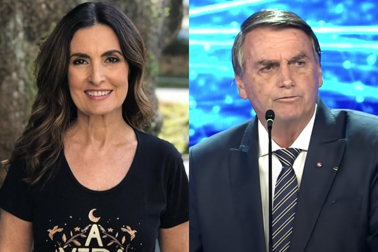 Fátima Bernardes e Bolsonaro