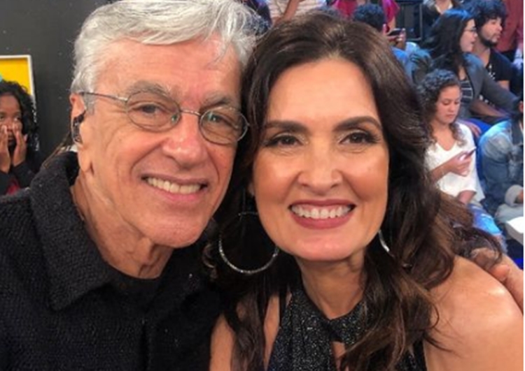 Fátima Bernardes celebra aniversário de Caetano Veloso