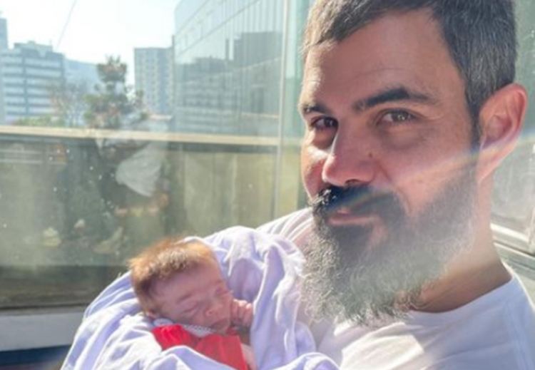 Juliano Cazarré com a filha - Instagram