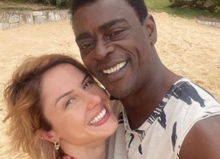 Seu Jorge e namorada - Instagram