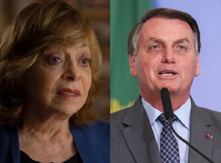 Gloria Perez e Jair Bolsonaro Gloria Perez e Jair Bolsonaro (Foto: HBO/José Dias/PR)