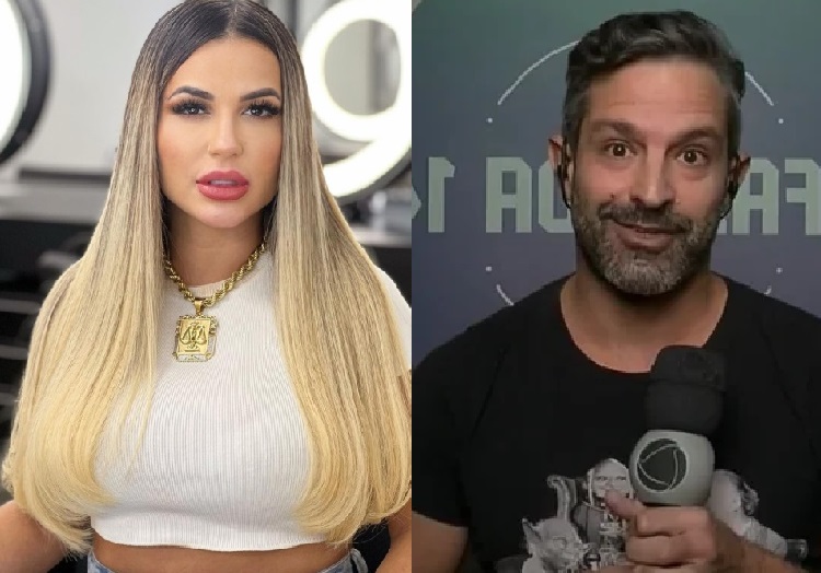 a luva Deolane Bezerra e Iran Malfitano (Foto: Reprodução/Instagram/RecordTV)