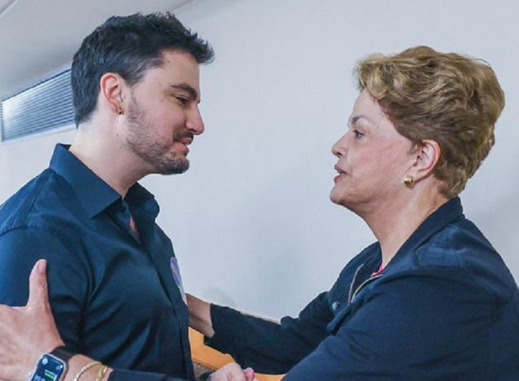 Felipe Neto e Dilma Rousseff (Foto: Instagram)