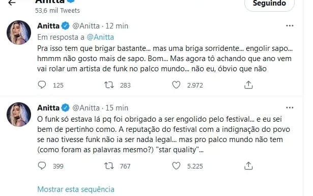 Anitta/ Twitter