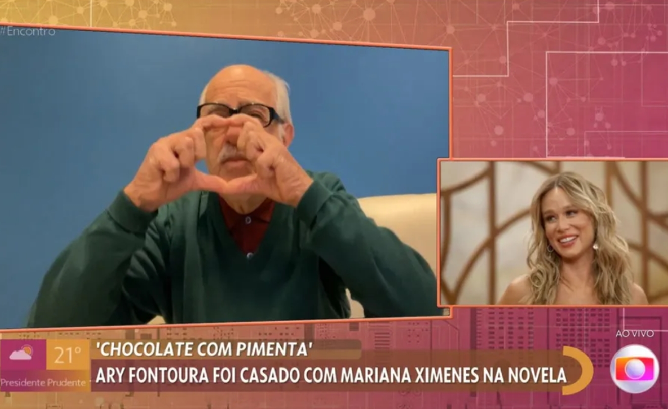 Ary Fontoura e Mariana Ximenes no Encontro