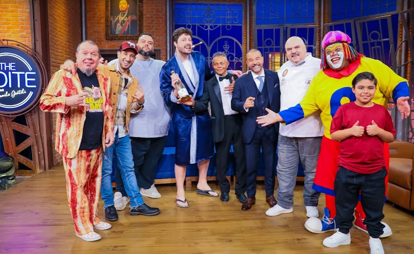 Danilo com seus convidados - (Foto: Lourival Ribeiro/SBT)